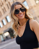 Go All In Aviator Sunglasses