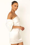 Nisha Strapless Mini Dress White