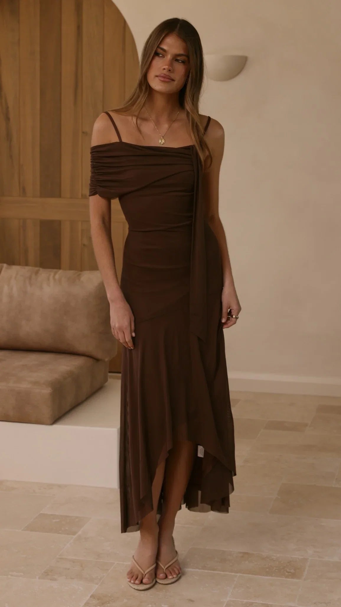 Lucy Maxi Dress Brown