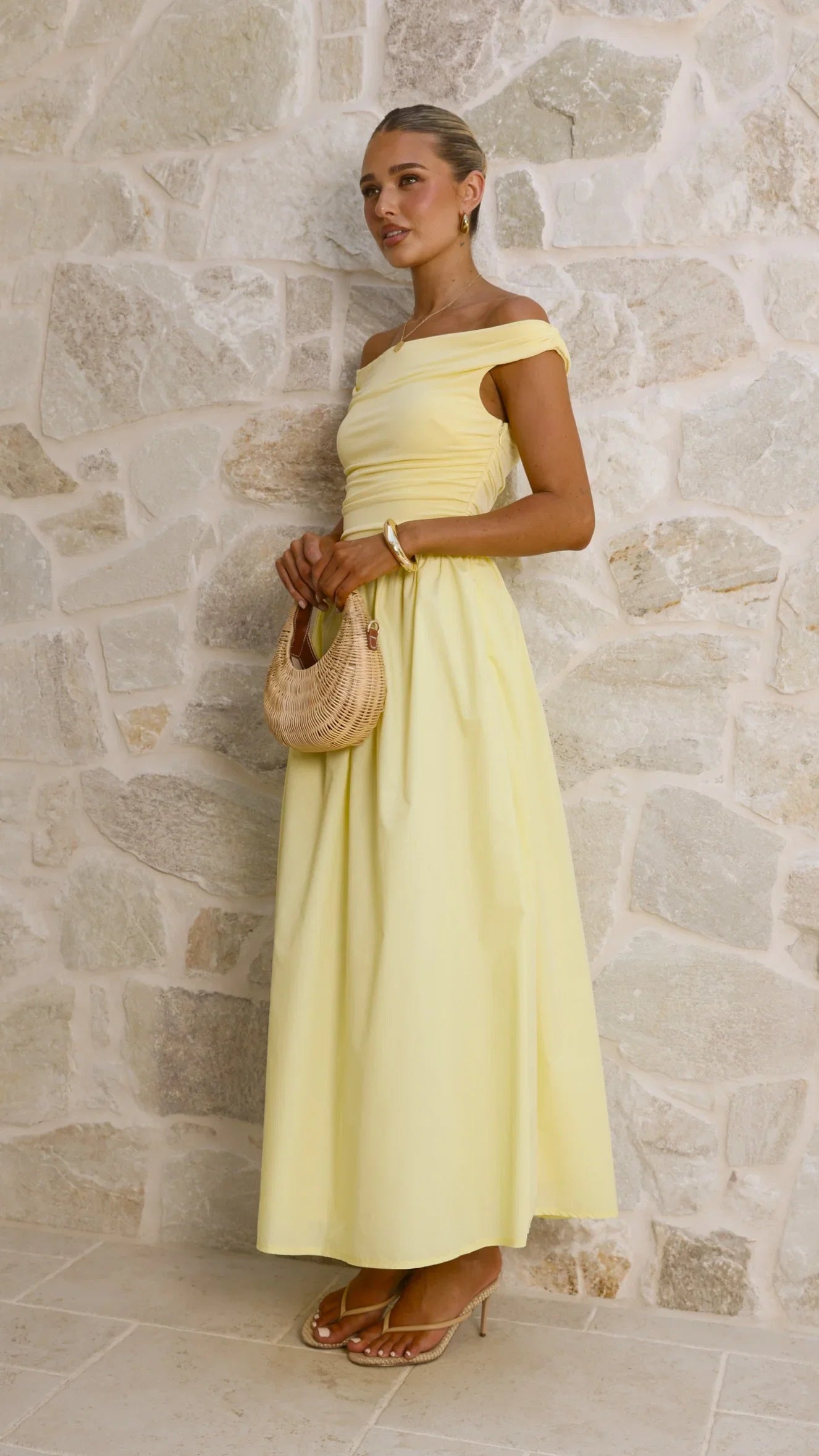 Immy Midi Dress Yellow