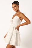 Rilie Halterneck Mini Dress White