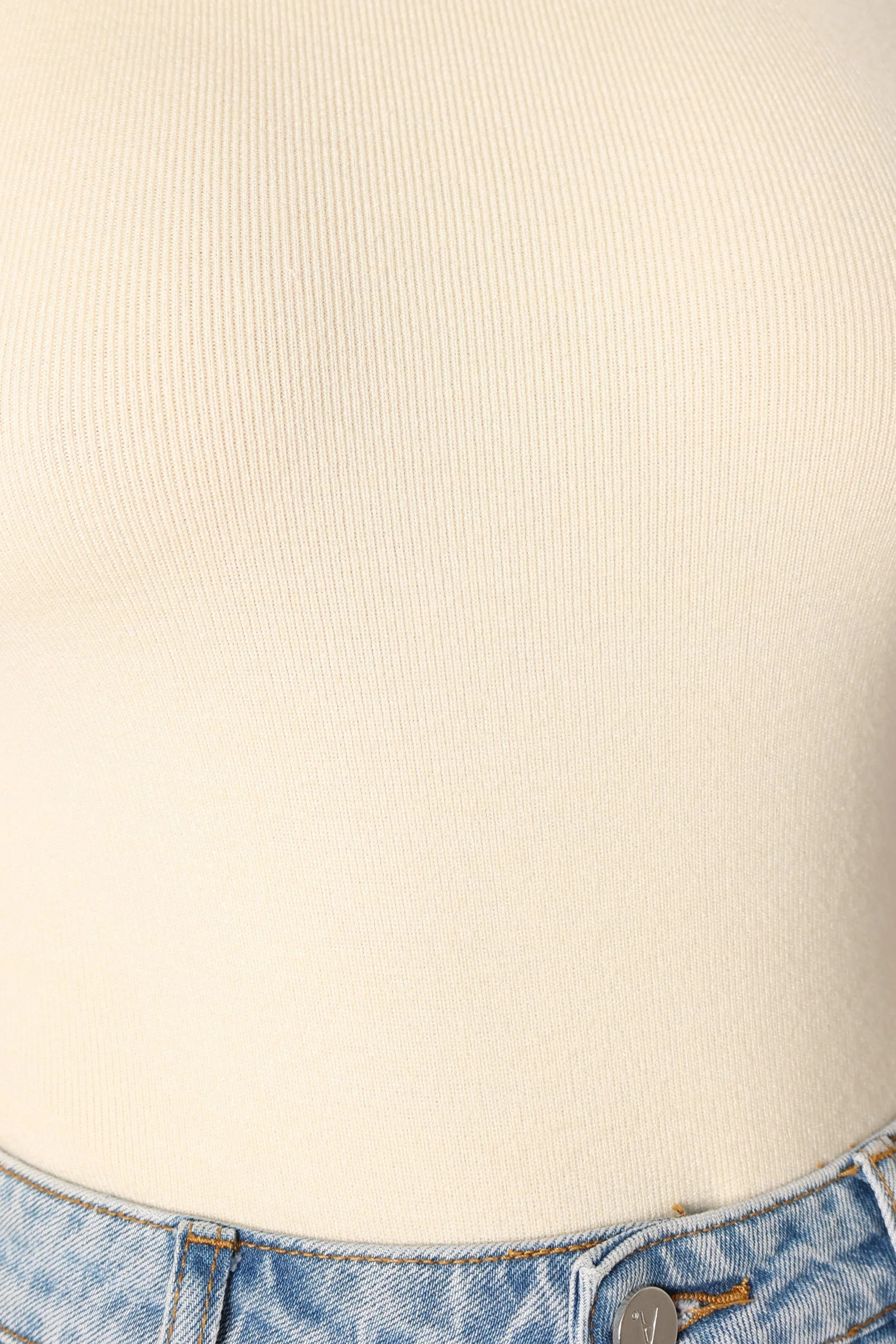 Natalia Knitted Bodysuit Cream