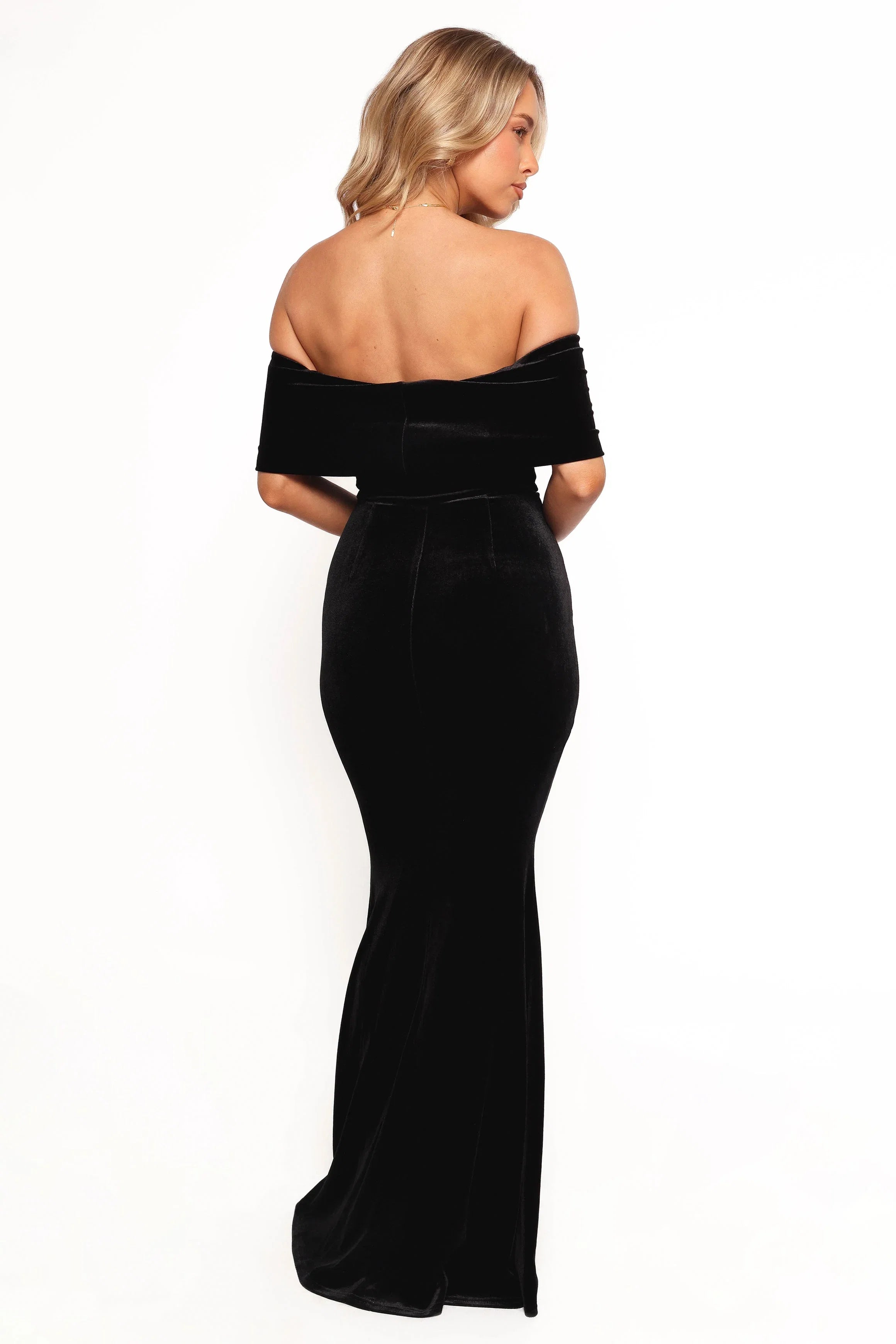 Adair Off Shoulder Maxi Dress Black