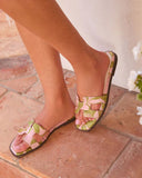 Petalina Floral Flat Sandals