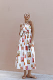 Madi Maxi Dress White Multi