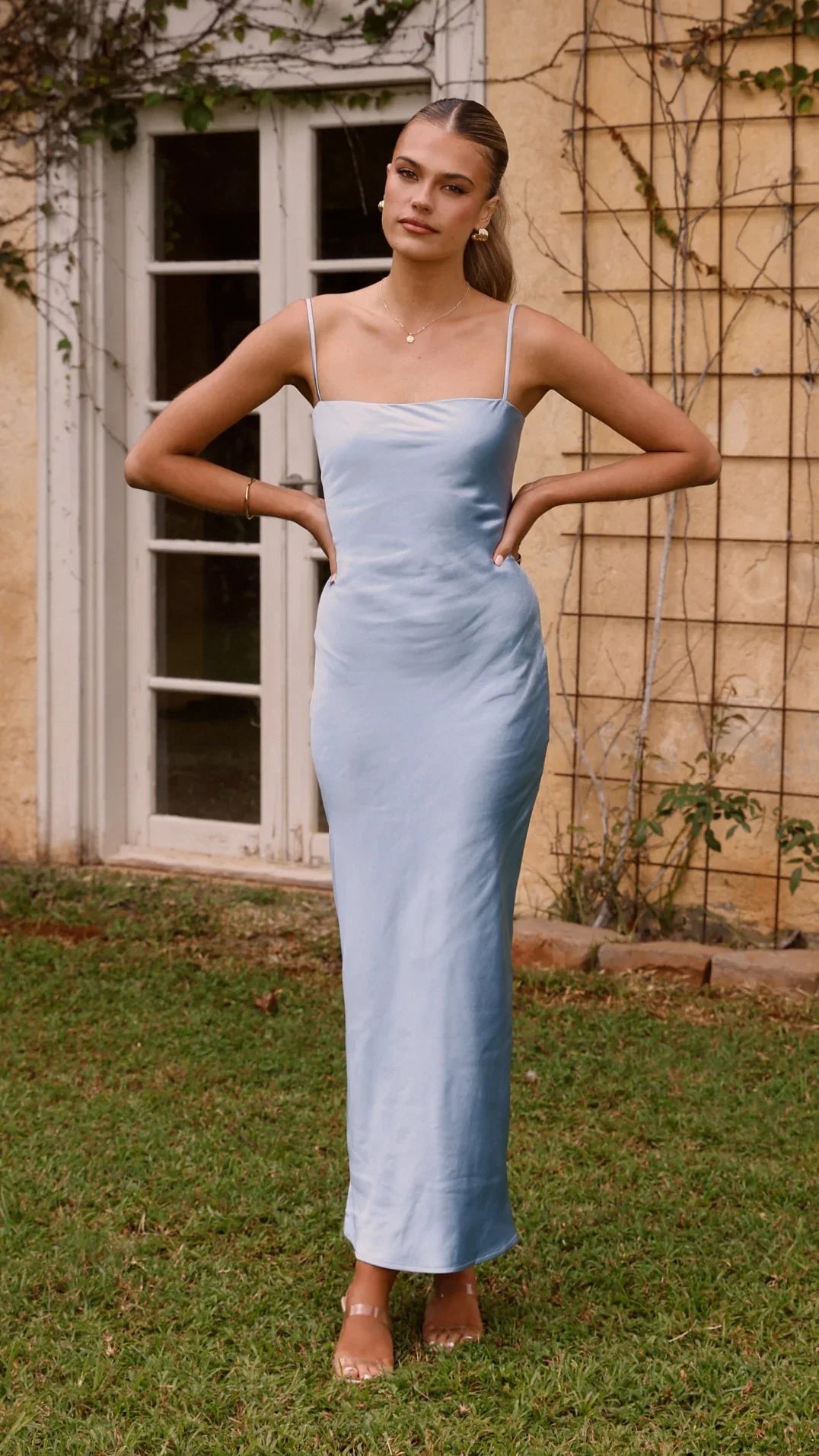 Keira Maxi Dress Baby Blue