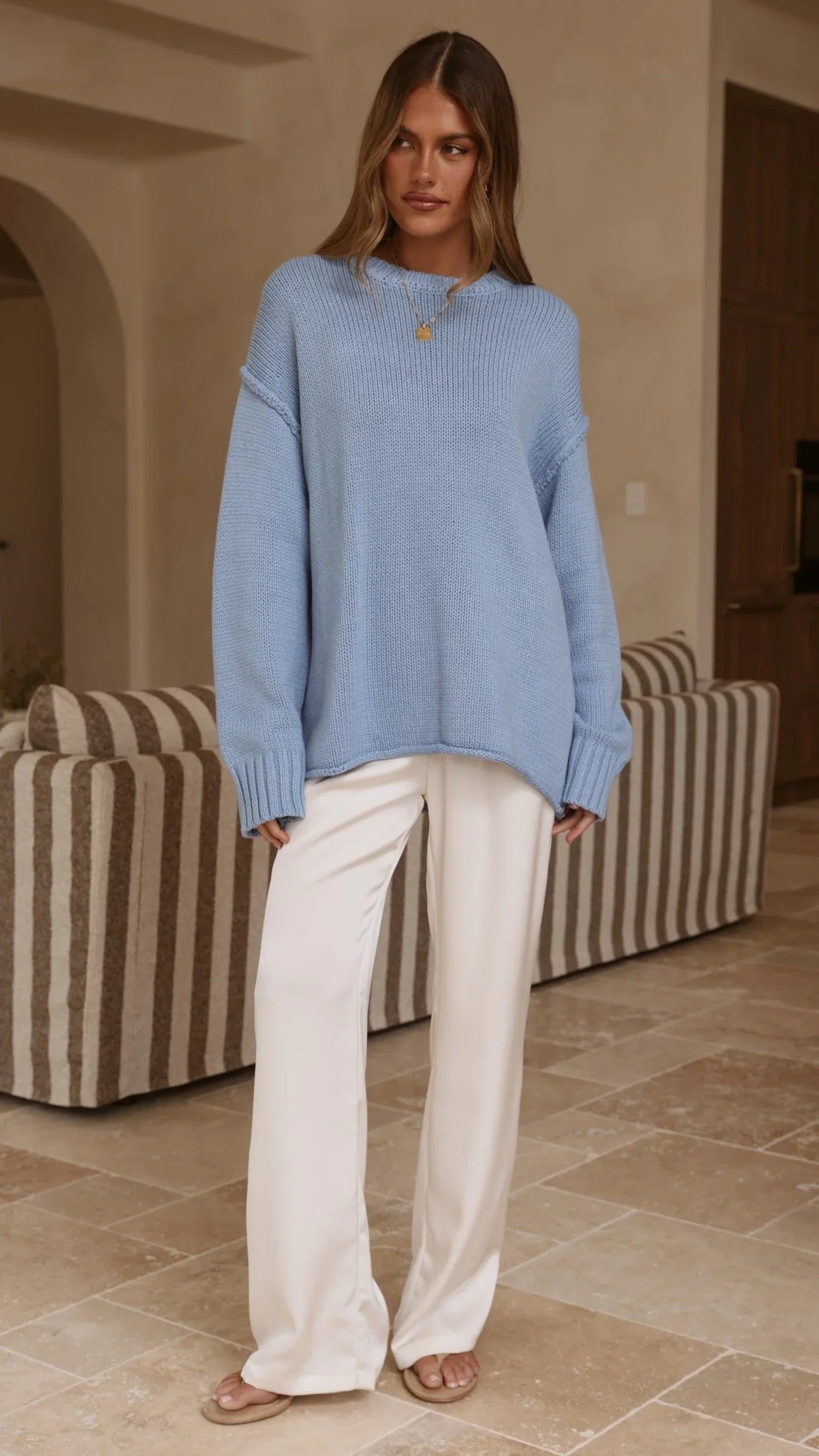 Hayden Knit Jumper Blue
