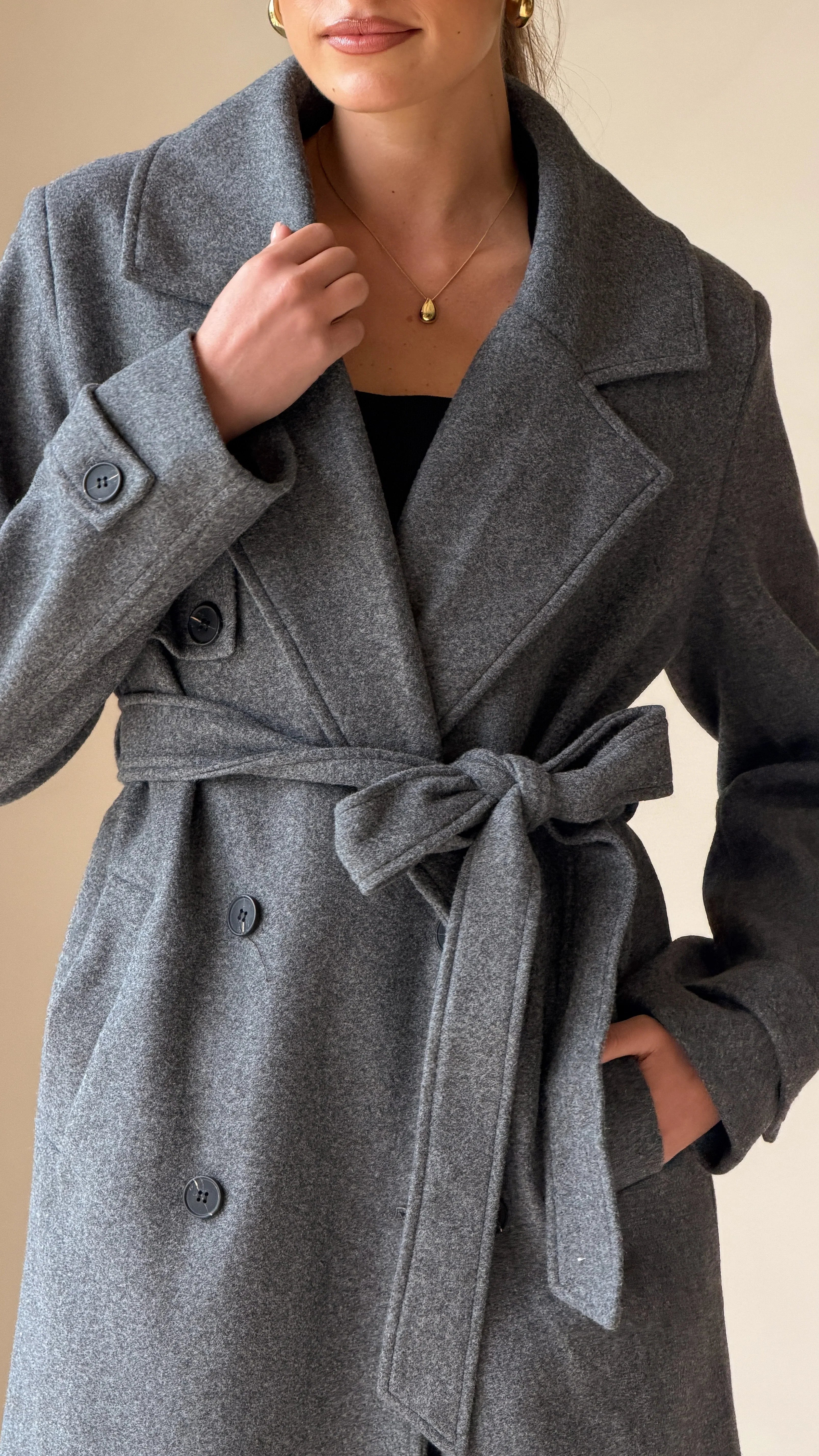 Aspen Coat Charcoal