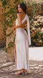 Halle One Shoulder Maxi Dress Champagne