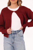 Ripley Knit Cardigan Berry