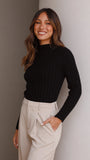 Imogen Long Sleeve Top Black