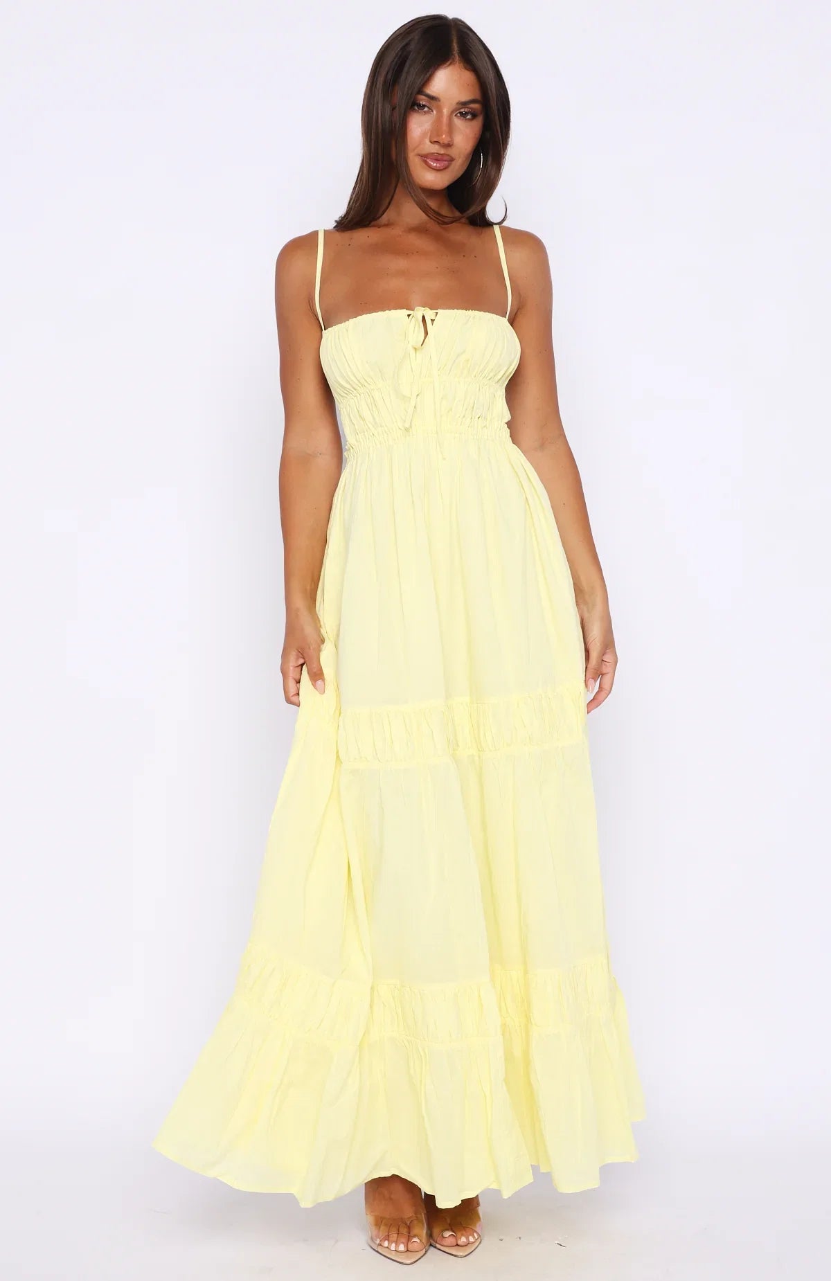 Rumour Has It Maxi Dress Lemon