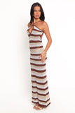 Zyon Maxi Dress Chocolate Multi