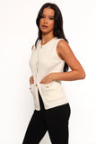 Blair Knit Vest White