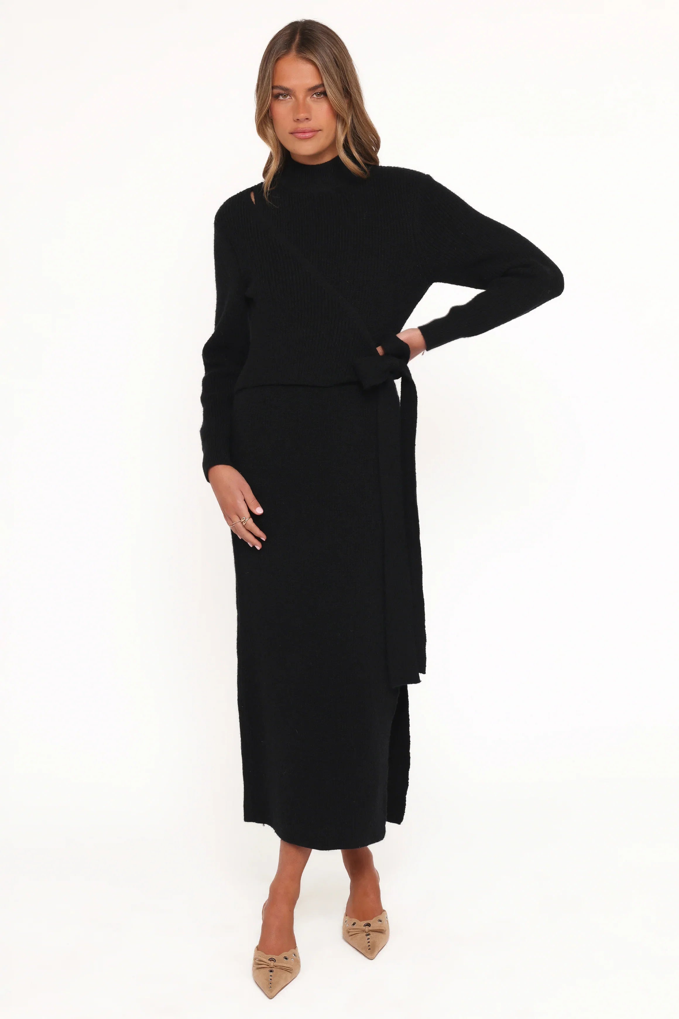 Aerin Knit Dress Black