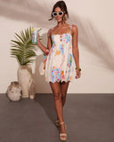 Summer Shore Novelty Print Mini Dress
