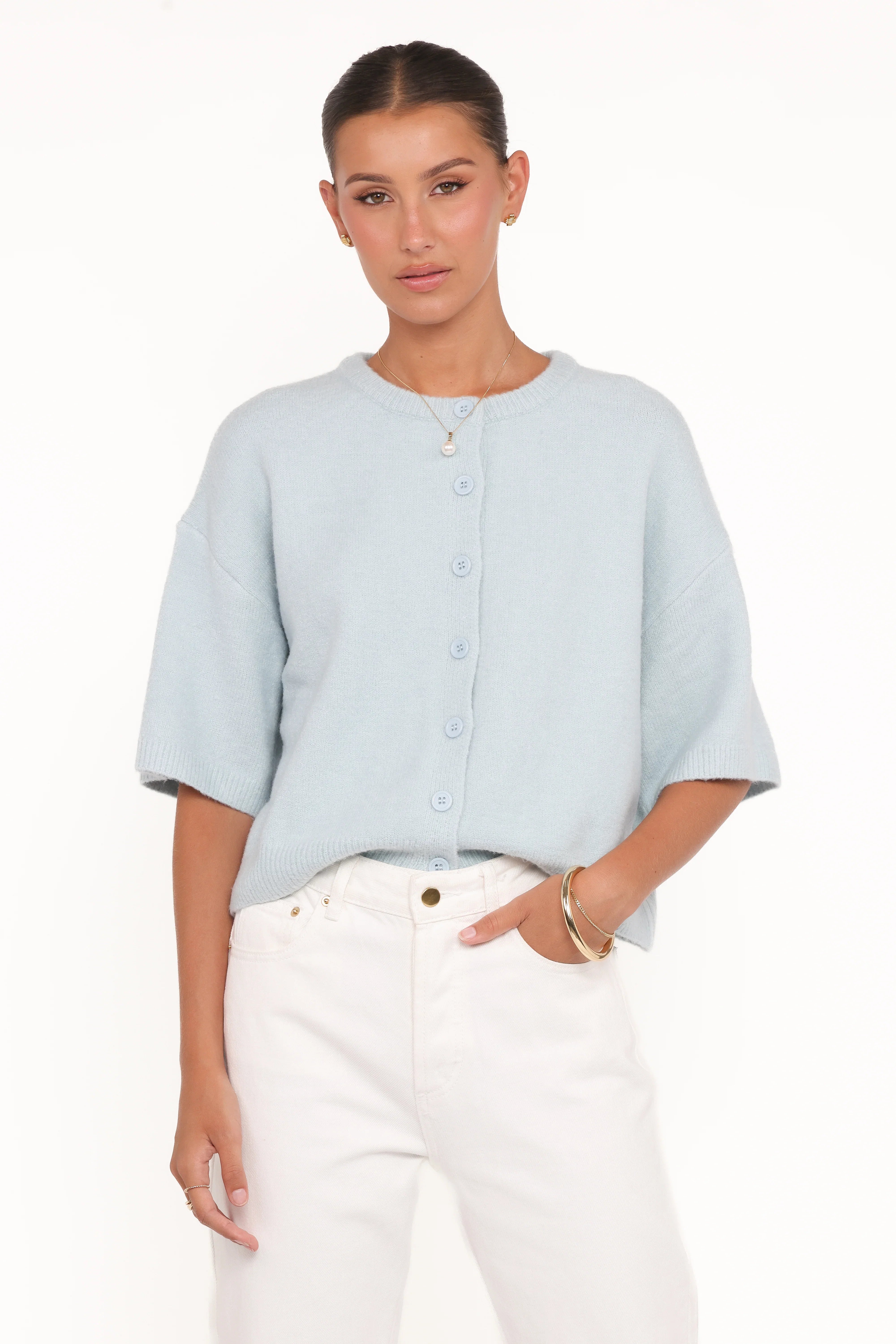Lilith Knit Top Blue