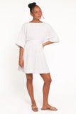 Camila Open Back Mini Dress White
