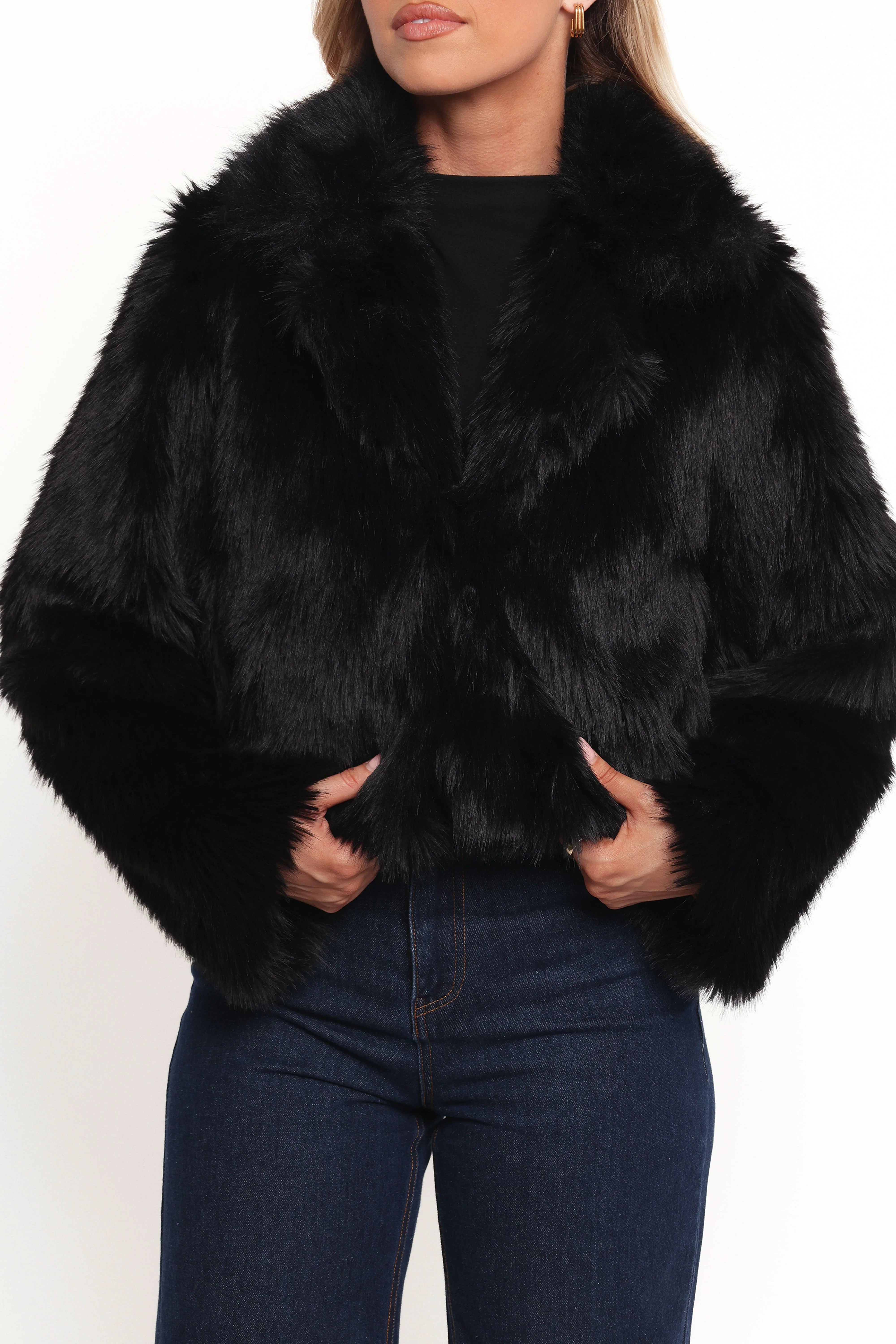 Bobbi Faux Fur Jacket Black