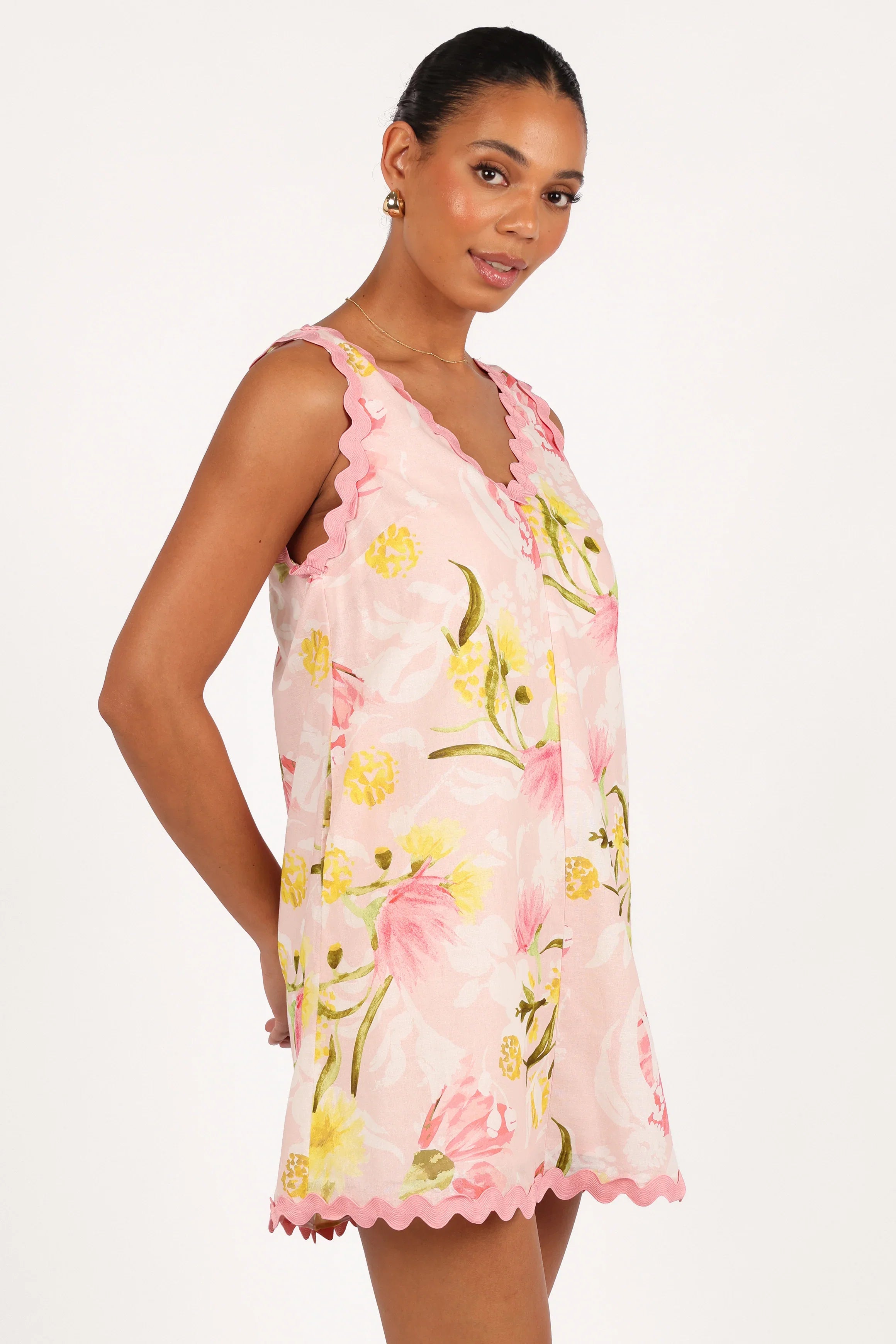 Calliope Mini Dress Acacia Blossom