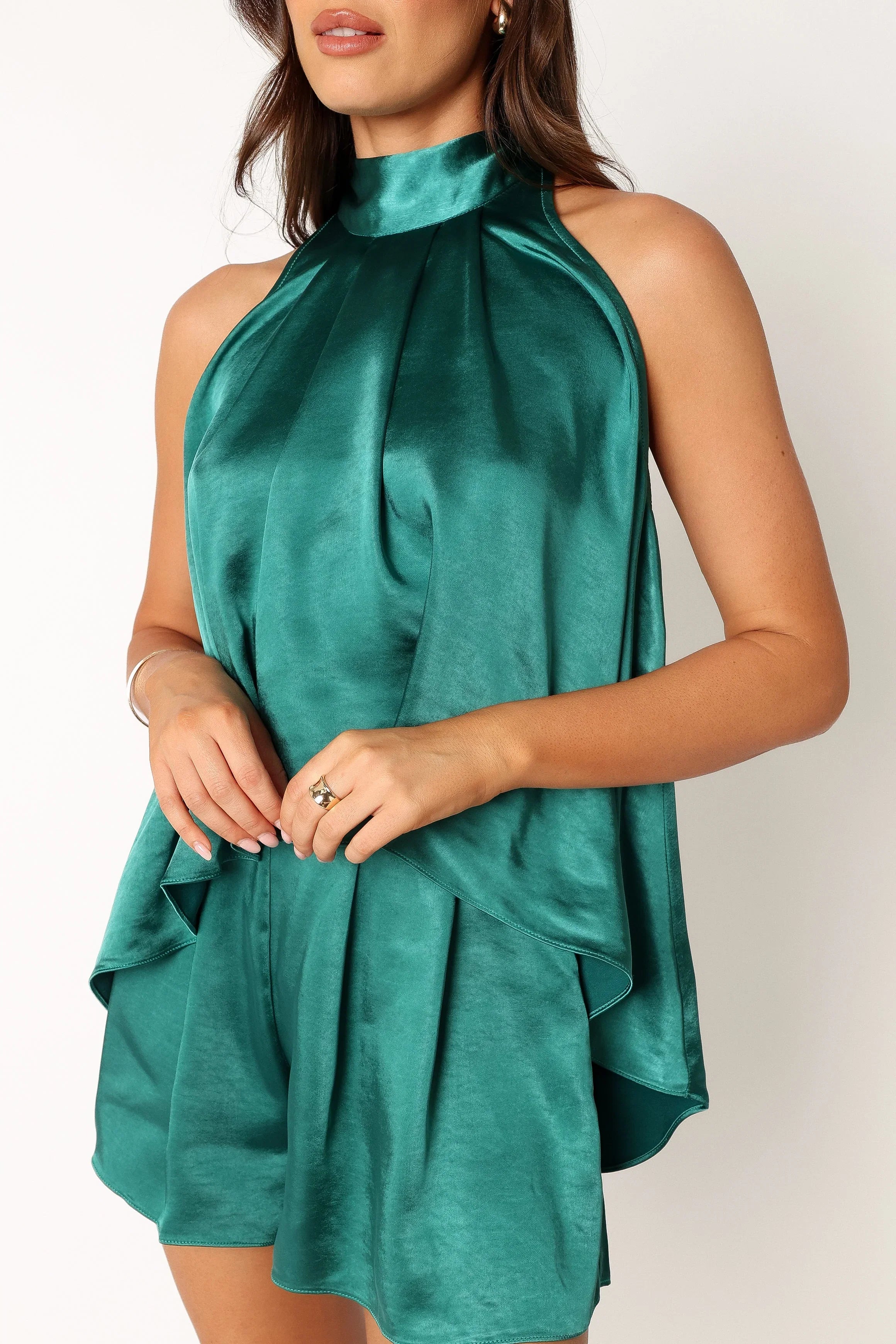 Phoebe Short Set Teal Green