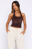 Honey Hustle Halter Top Chocolate