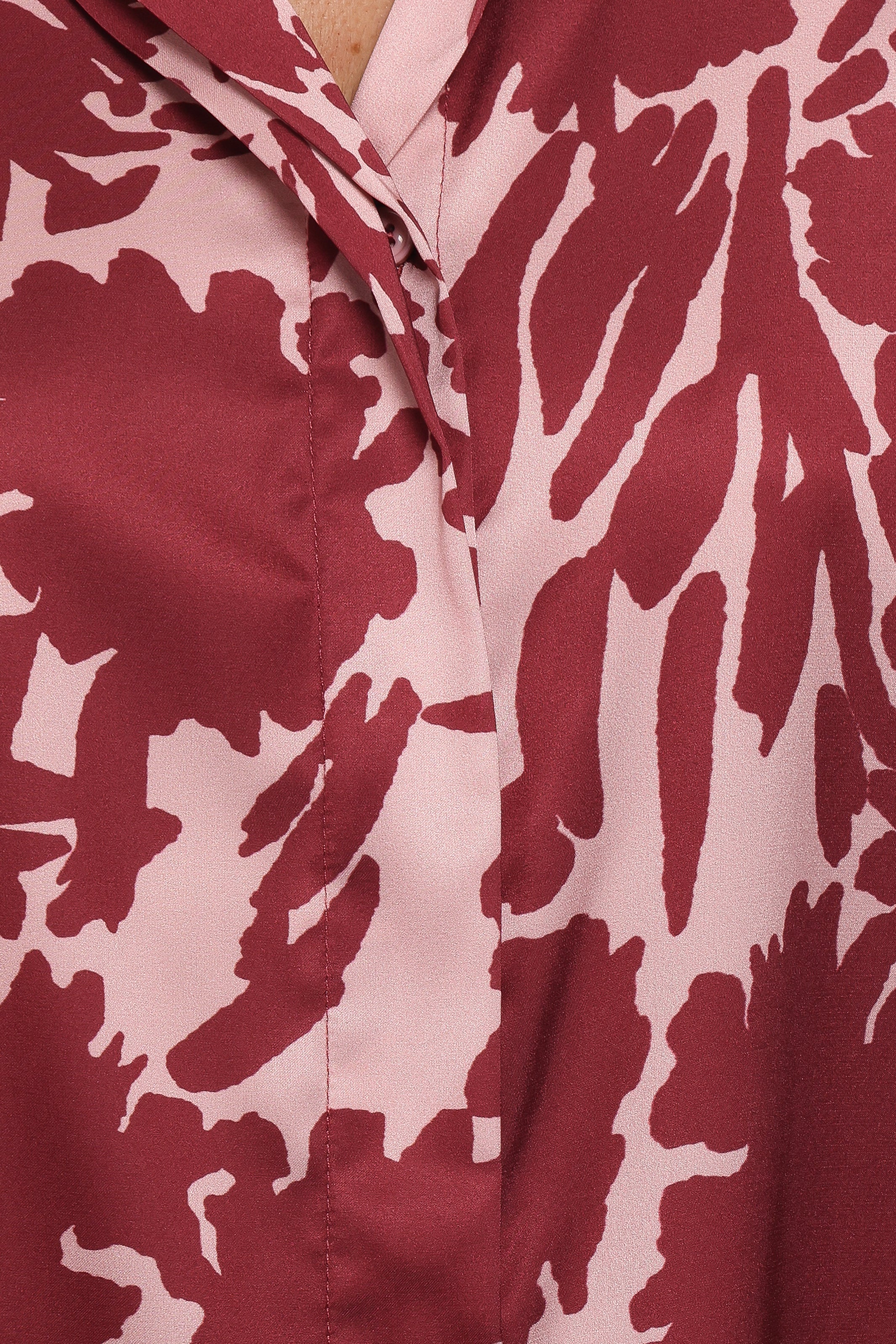 Elysia Shirt Pink Burgundy