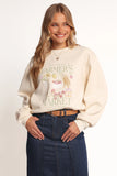 Farmers Market Sweatshirt Cream
