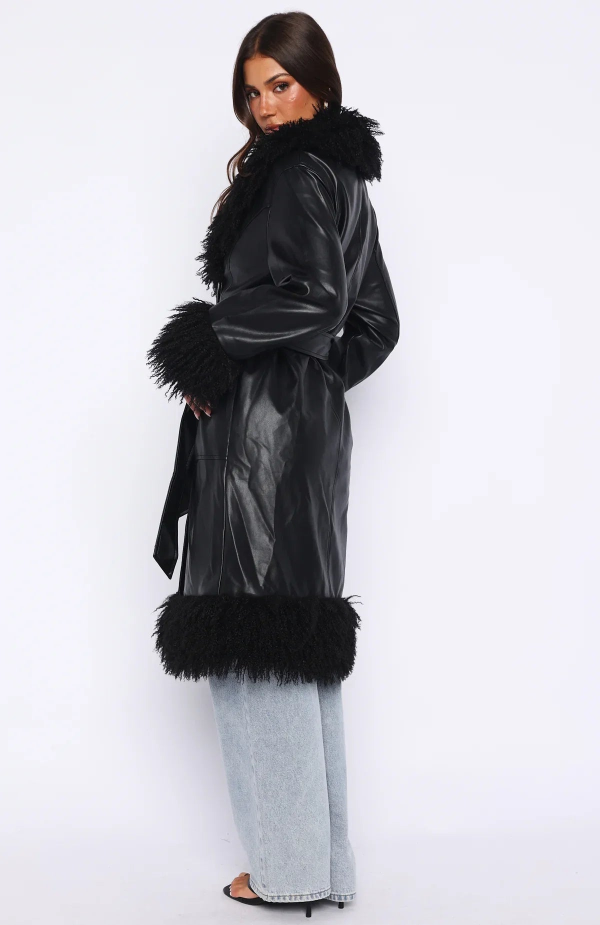 In My Space PU Jacket Black