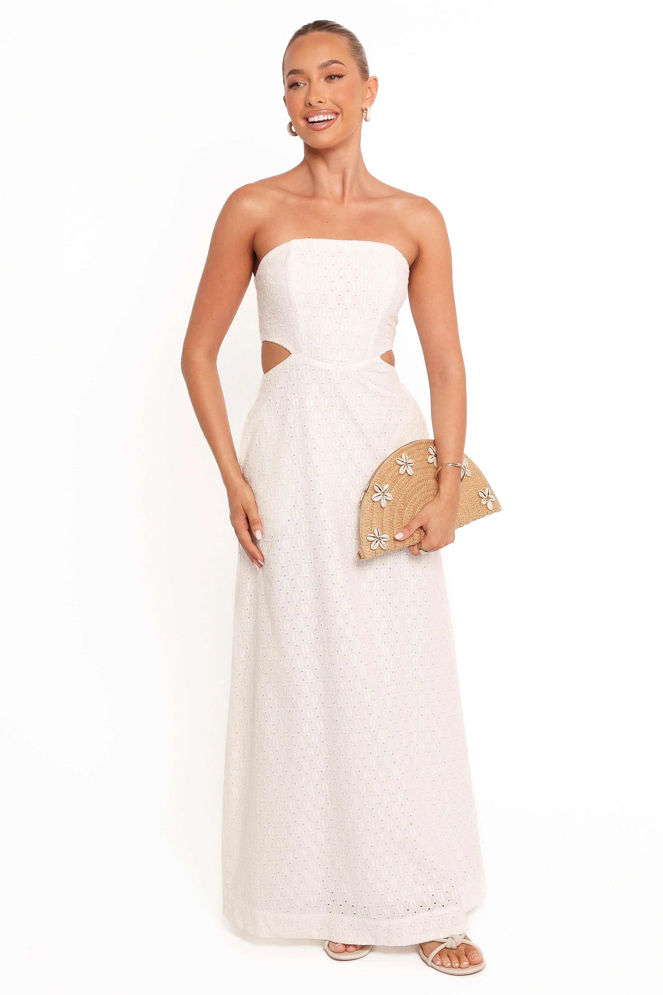 Laura Midi Dress White