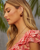 Lucite Hoop Earrings
