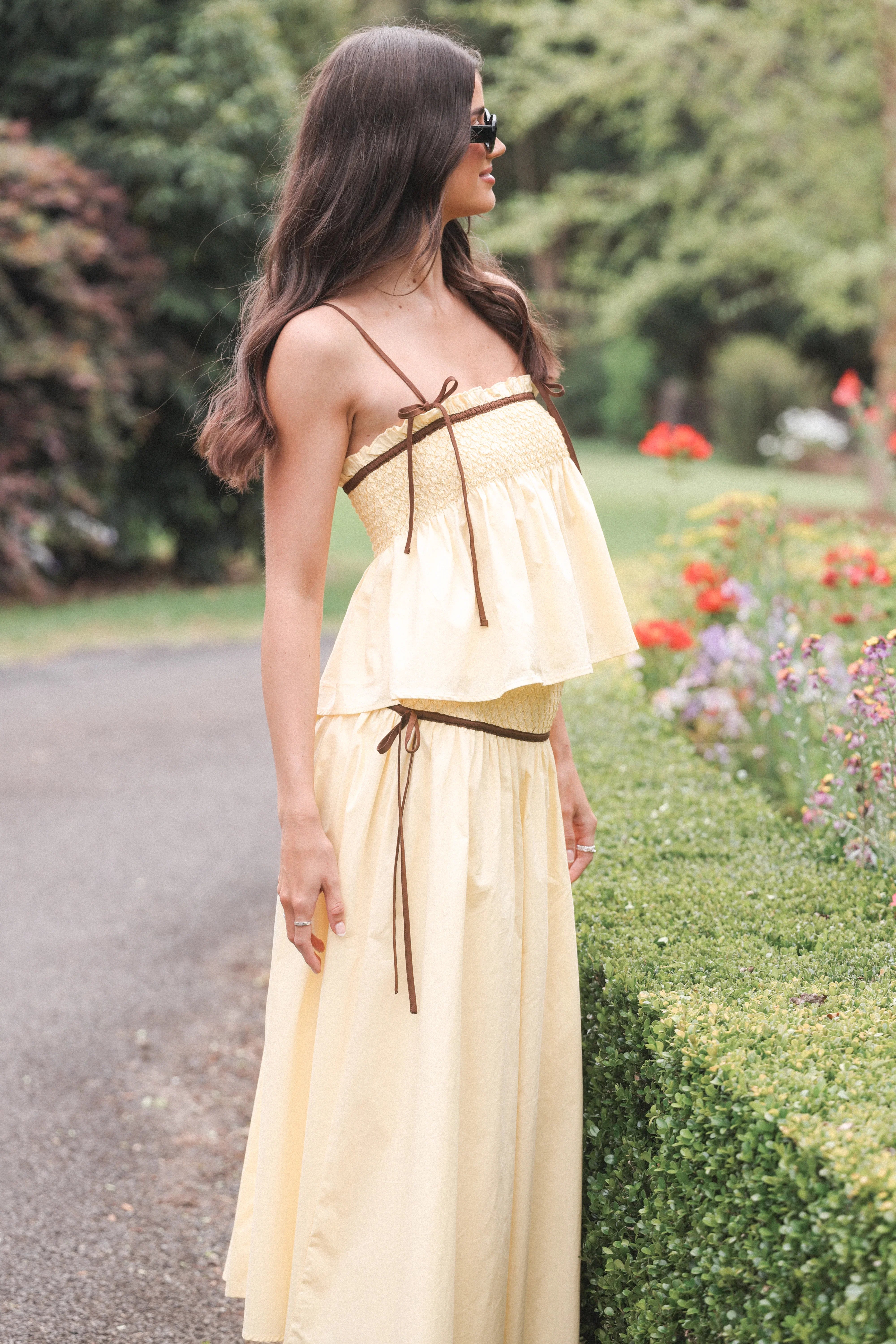 Mireille Baby Doll Top Lemon