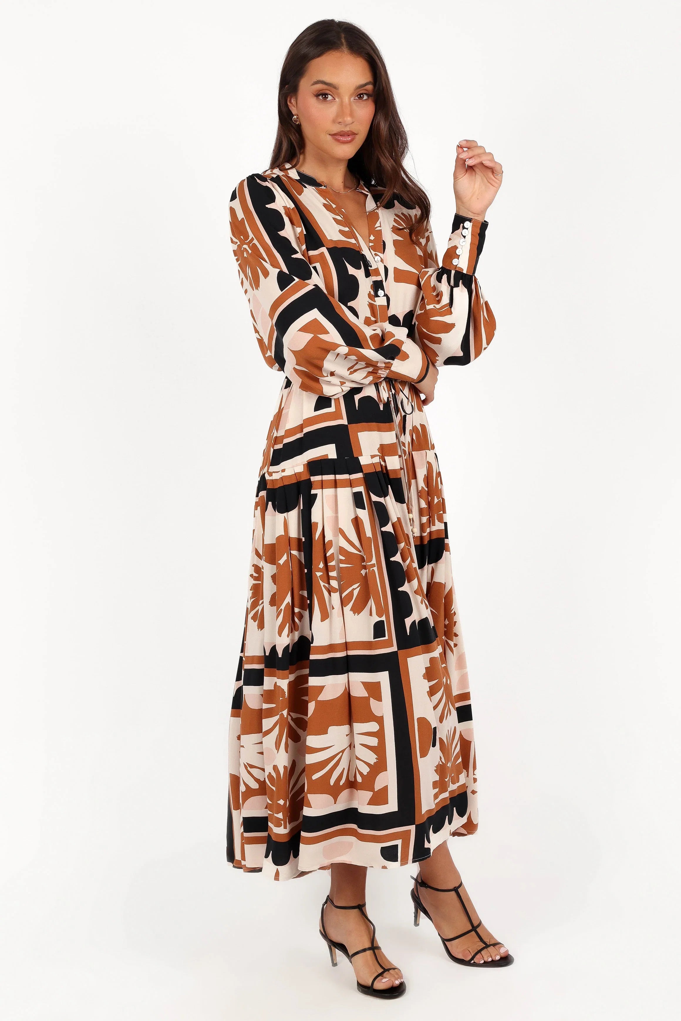 Jules Long Sleeve Dress Multi
