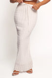 Charlotte Textured Maxi Skirt White