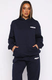Club 14 Trinity Oversized Hoodie Navy