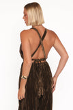 Melody Velvet Jumpsuit Mocha Olive