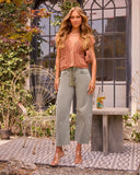 Ashlyne Drawstring Barrel Jeans