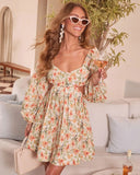 Dannie Floral Cut Out Mini Dress