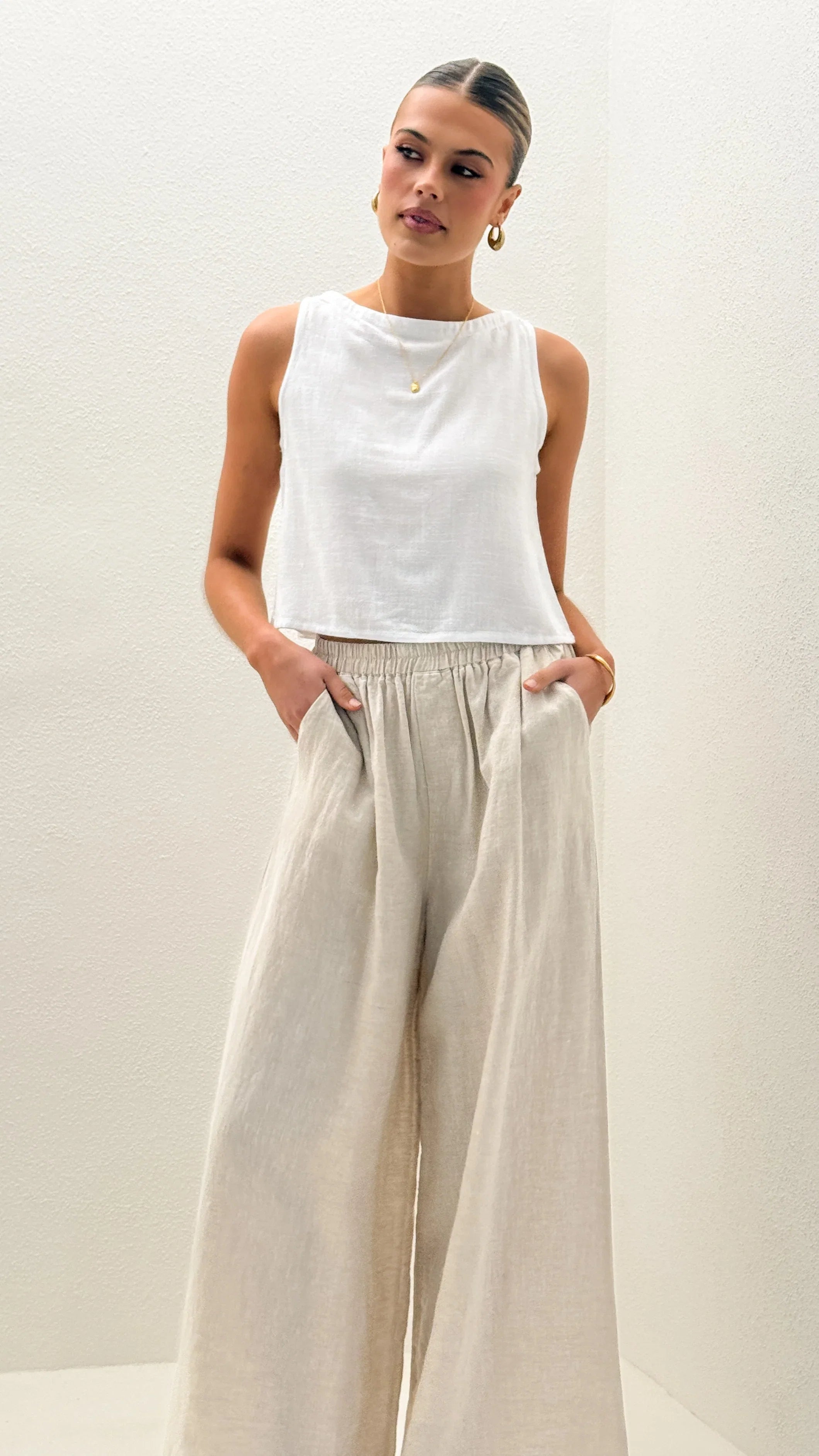 Oceana Pants Natural