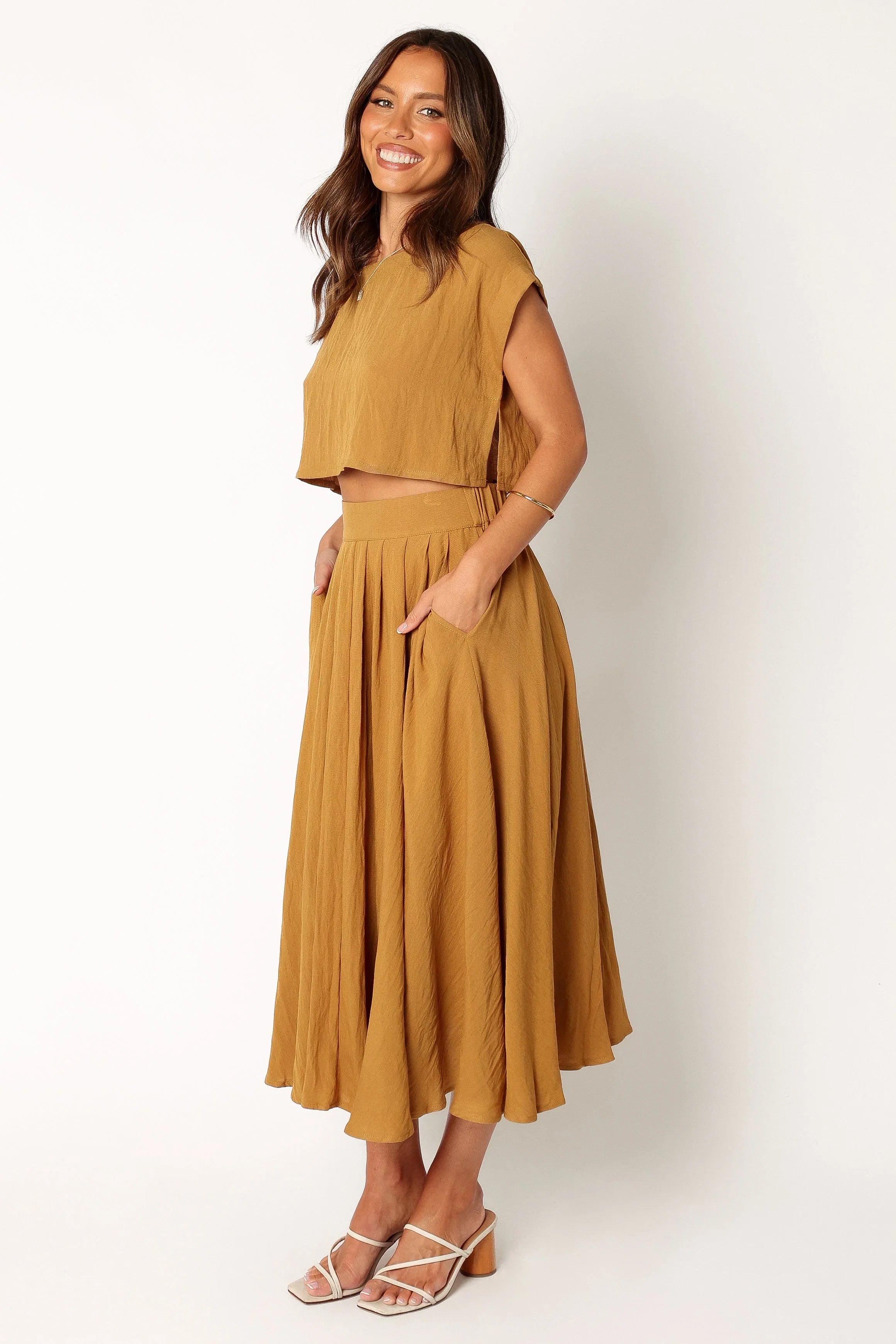 Bessie Two Piece Set Mustard