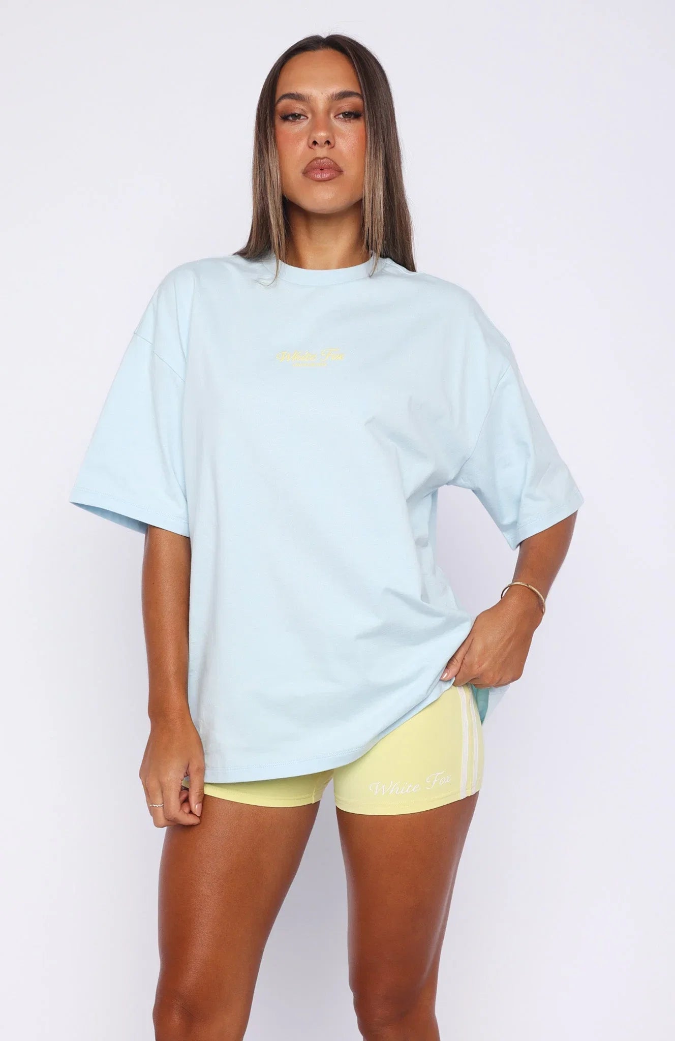Verano Sixteen Azurra Oversized Tee Blue