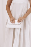 Allegra Pearl Handbag White
