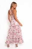 Lillee Tiered Maxi Dress Pink Bloom