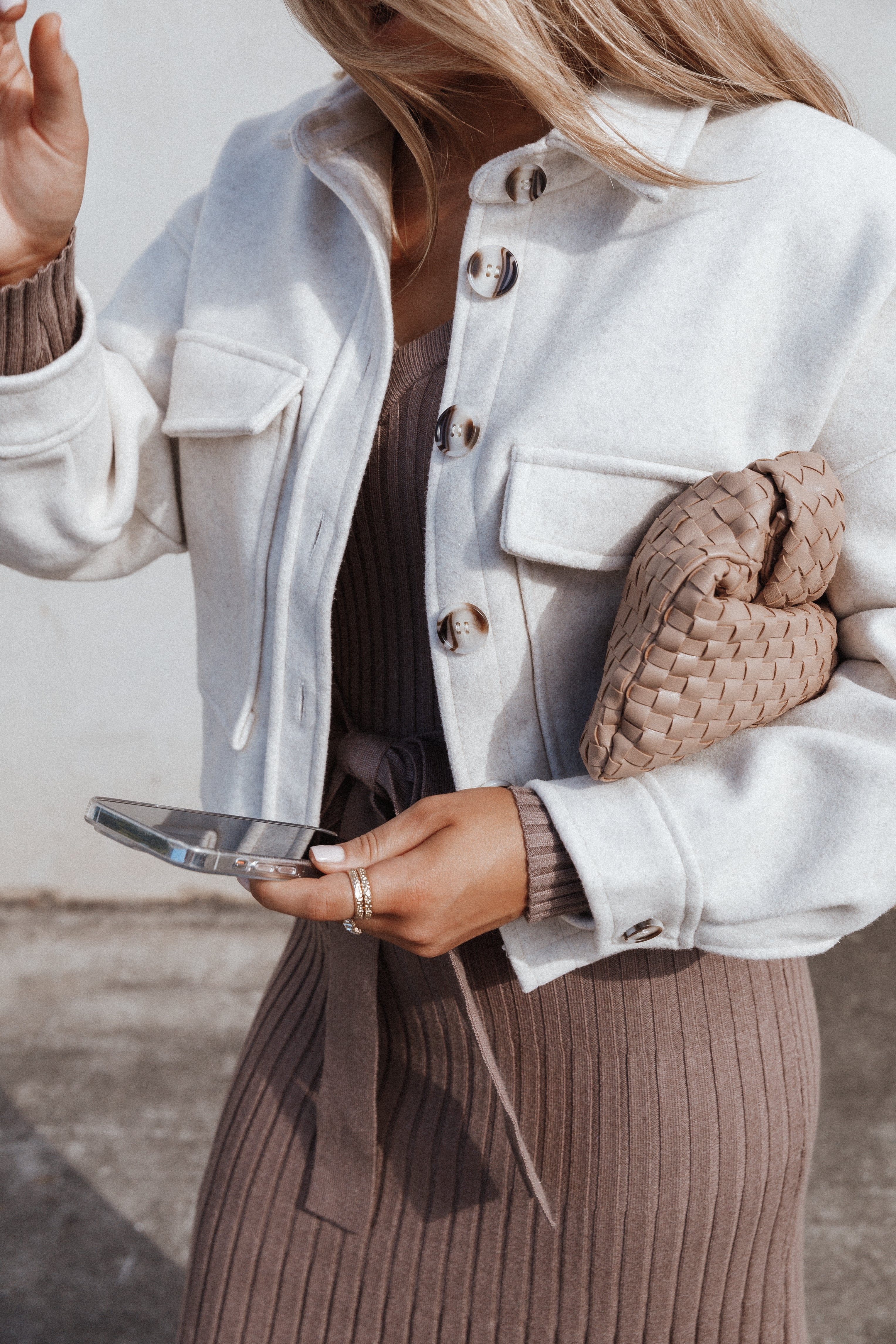 Liliana Double Pocket Jacket Cream