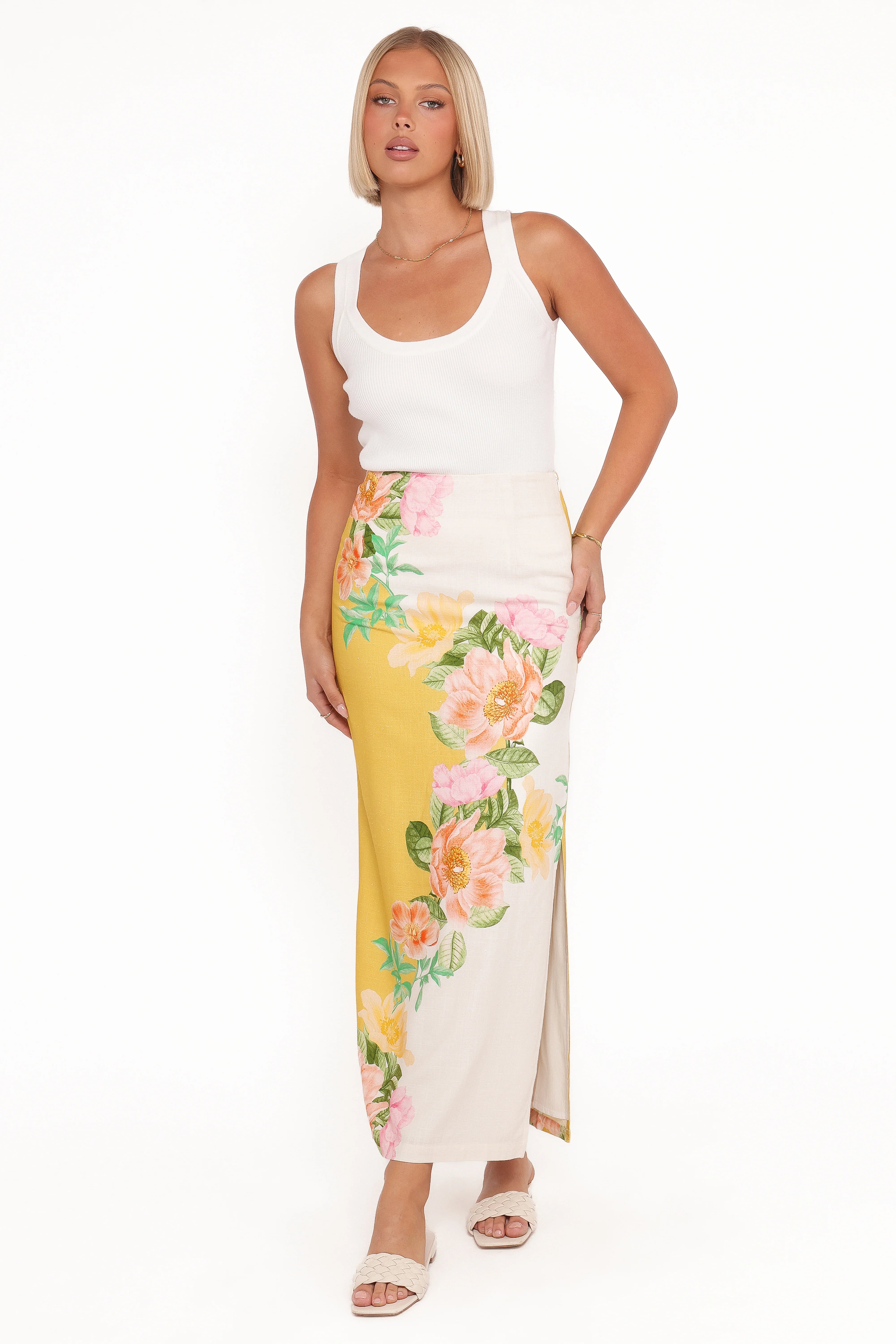 Peta Maxi Skirt Yellow Poppy