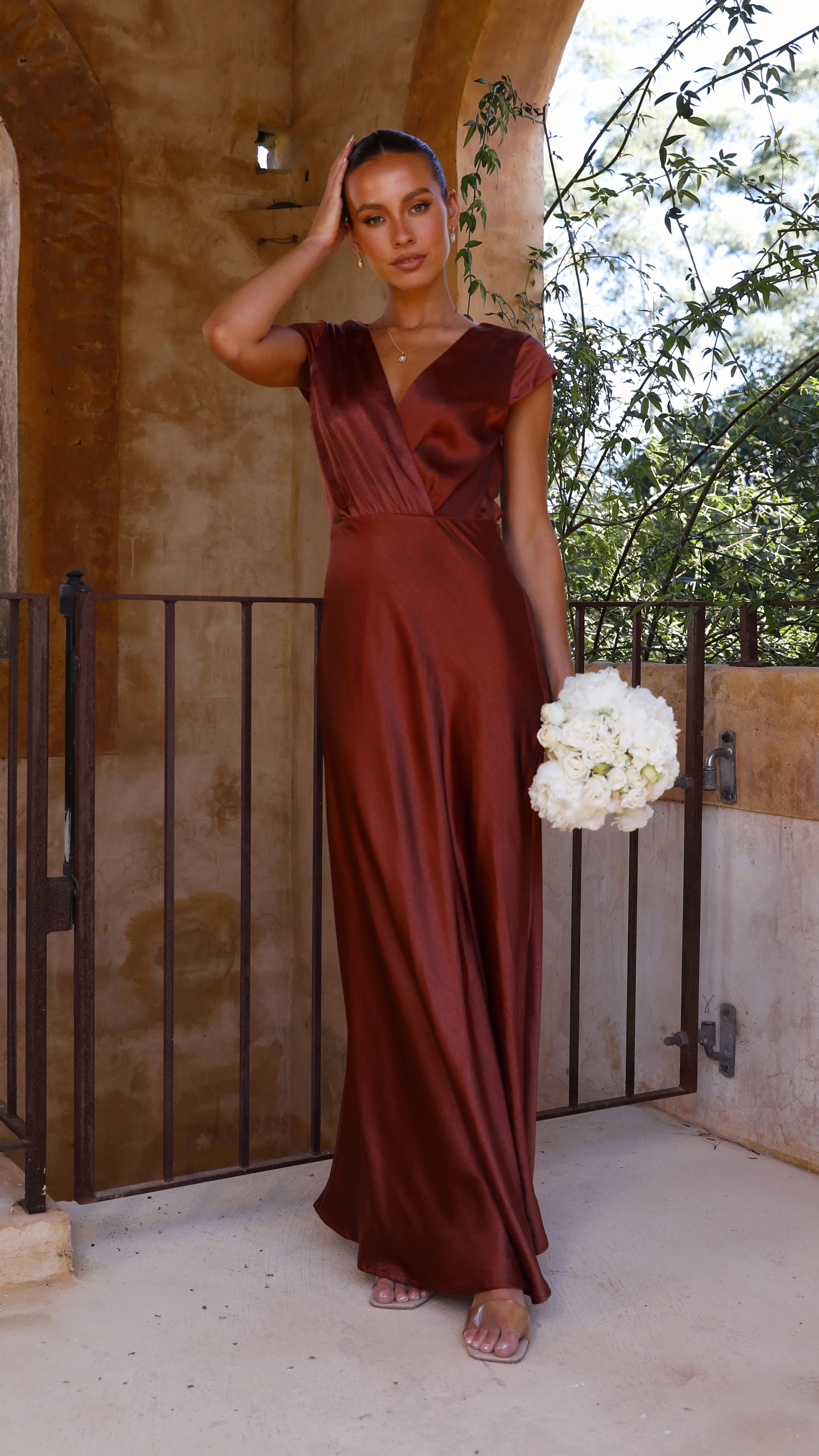 Selma Maxi Dress Rust