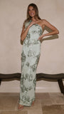 Darlee Maxi Dress Sage Floral