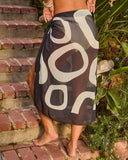 Ocean Light Abstract Wrap Tie Sarong