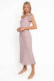 Celestine Maxi Dress Lavender Polka Dot
