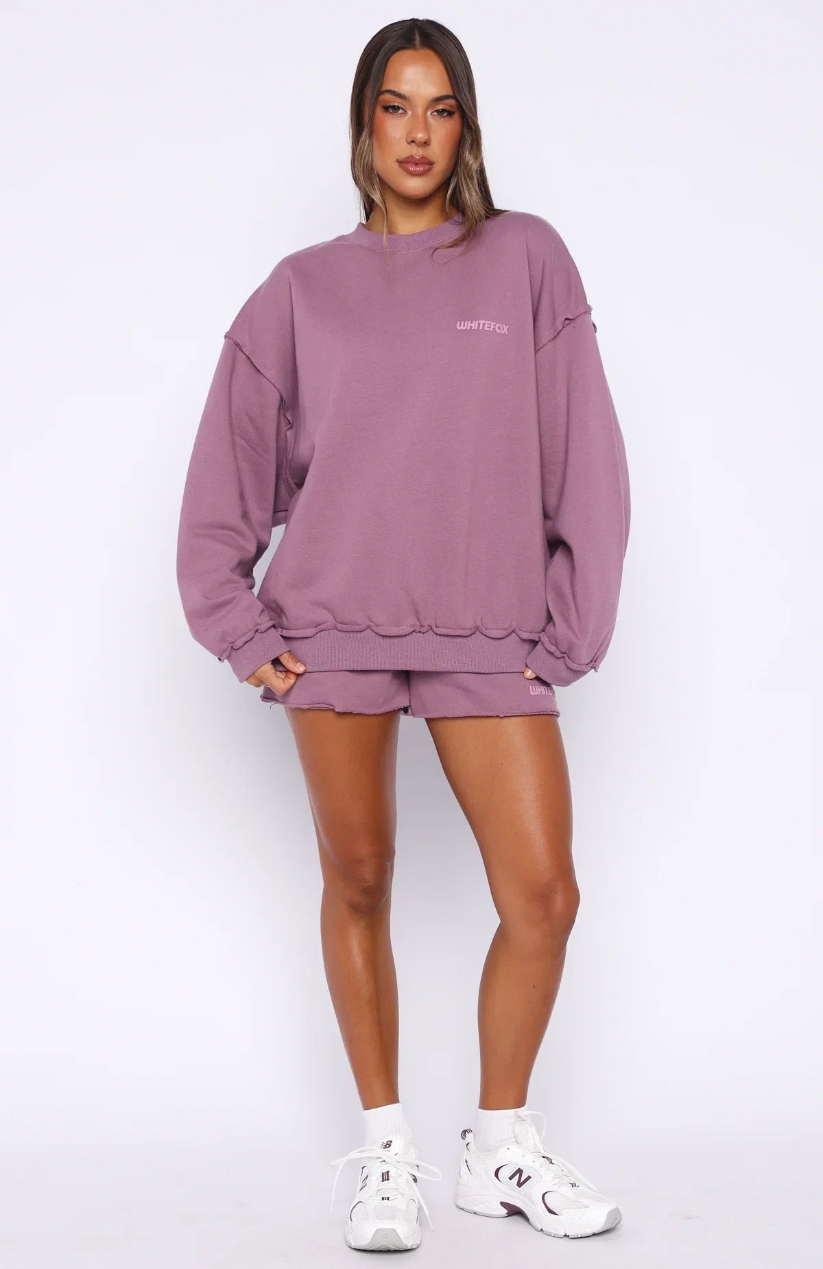 On My Own Terms Lounge Shorts Dusty Plum